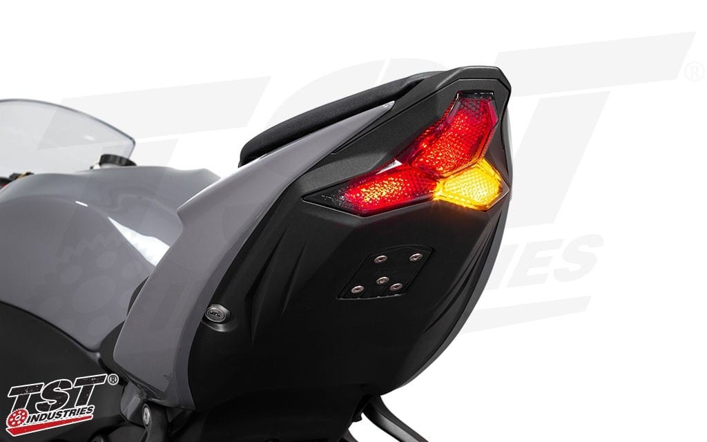 ポンパドー ビター USテールライト カワサキNINJA ZX6R 636 Z800 2013年2014年煙用ブレーキターンシグナルテールライト  Brake Turn